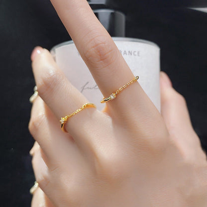 Diamond Index Finger Simple And Compact Rings