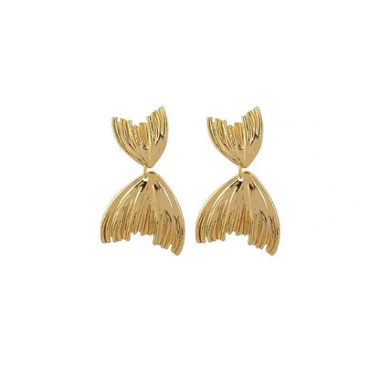 Women's Mermaid Tail Style Design Light Luxury Elegant Earrings