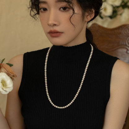 Women's Strong Light Natural Freshwater Pearl High Sense Sweater Chain Necklaces