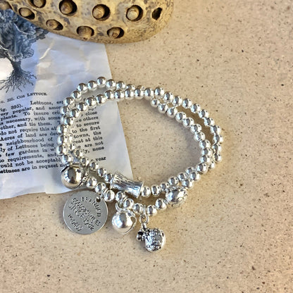 Women's Style Lucky Bag Elephant Pendant Minimalist Bracelets