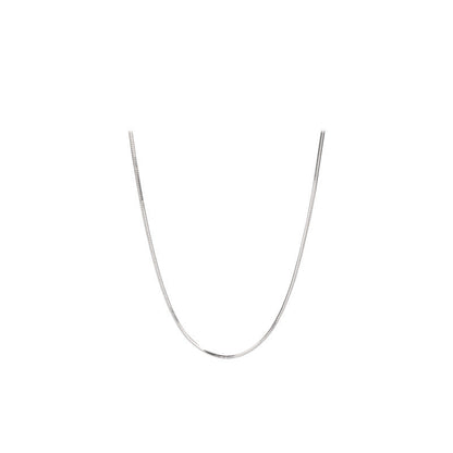 Women's & Men's Bones Chain Sterling Sier Fine Clavicle Necklaces