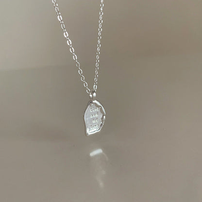 Irregular Matte Metal Pendant Female Niche Retro Personality All Necklaces