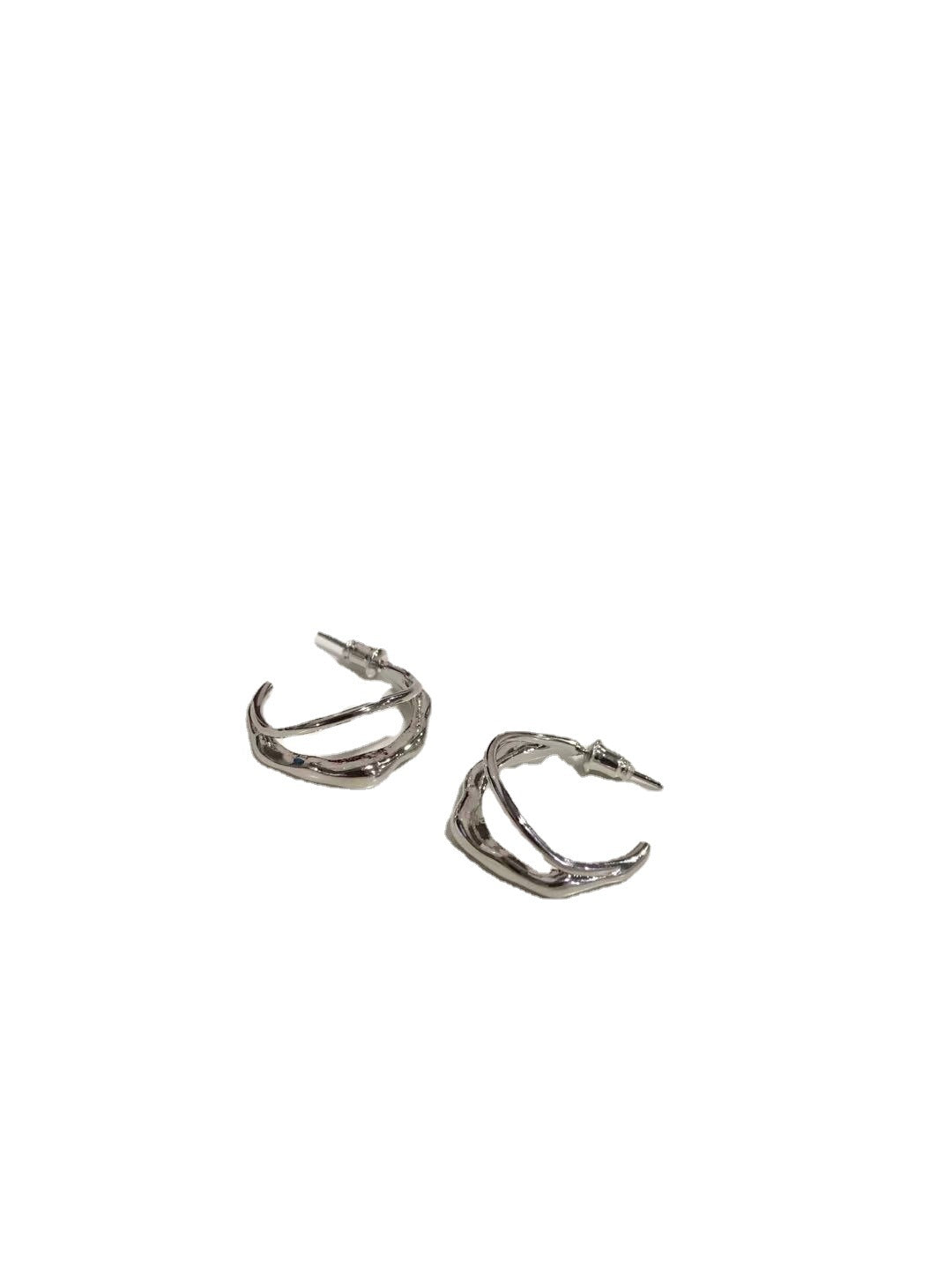 Simple And Cool Metallic Fashion Personality Earrings