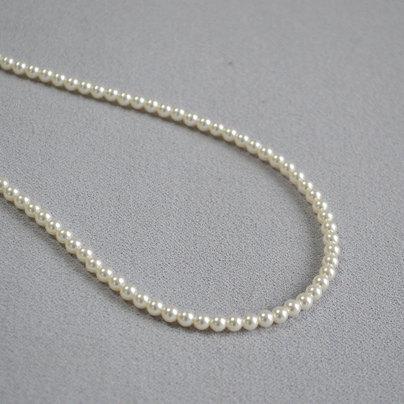 French Elegant Bright Imitation Crystal Pearl Color Exquisite Soft Necklaces