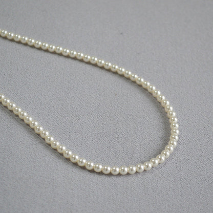 French Elegant Bright Imitation Crystal Pearl Color Exquisite Soft Necklaces