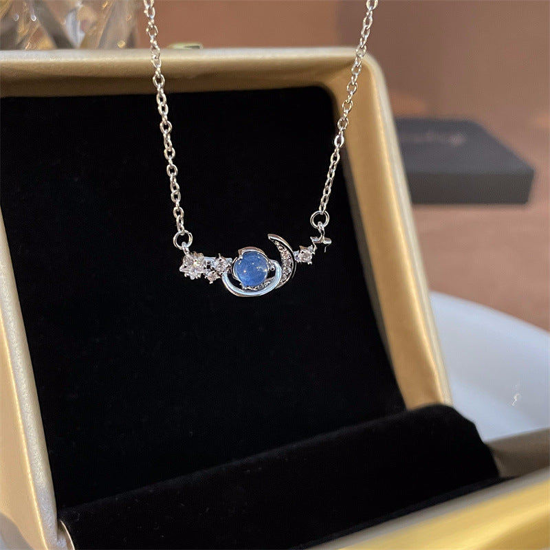 Women's & Men's & Sweet Cool Flower Stars Heart For Niche Design Clavicle Necklaces