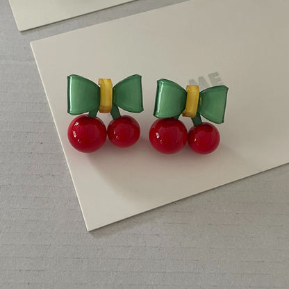 Sweet Colorful Christmas Design Versatile Daily Earrings