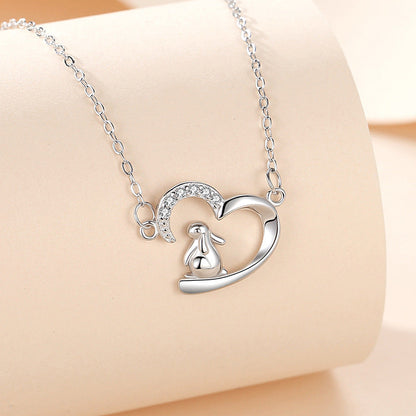 Female Design Sense Heart Shape With Necklaces