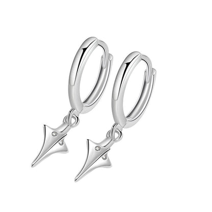 Men's Asterism Pendant Niche Trendy Unique Ear Clip Earrings