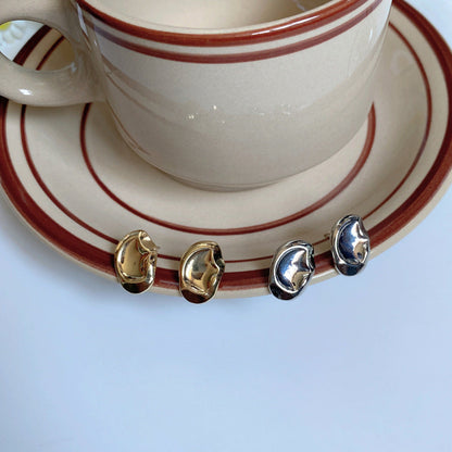 Women's Sier Needle Metallic Irregular Geometric Ear Earrings