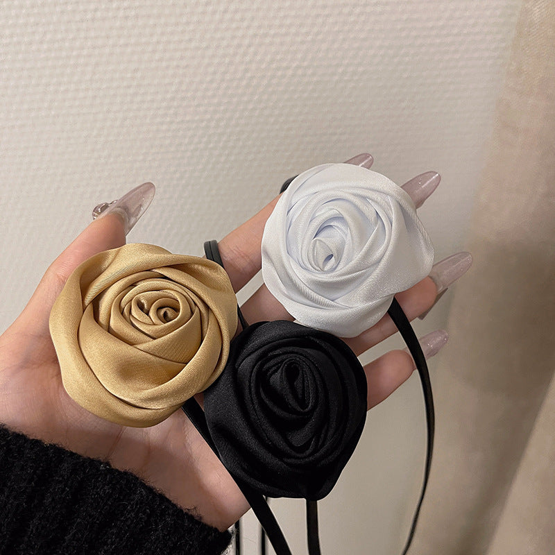 Niche Handmade Rose Flower Dark Hot Necklaces