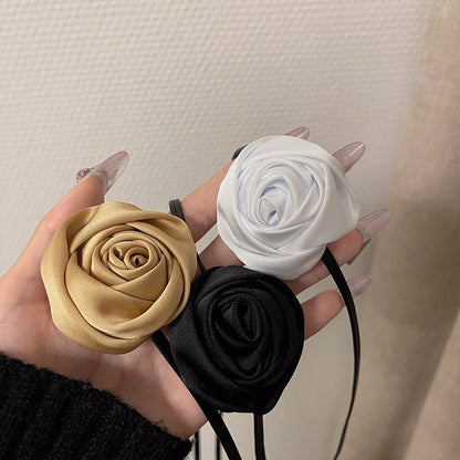 Niche Handmade Rose Flower Dark Hot Necklaces