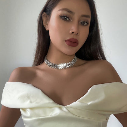 Niche Design Light Luxury Full Diamond Necklaces