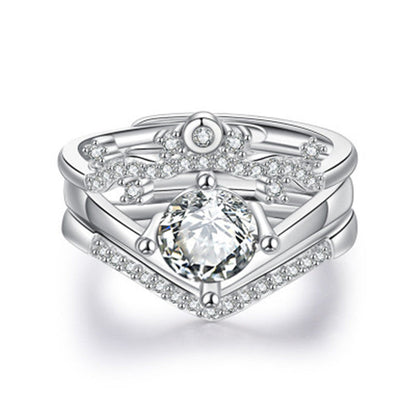 Crown Couple One Style For Korean Rings