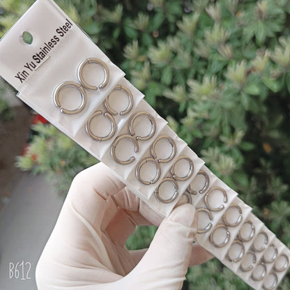 Thick Titanium Steel Hipster Accessories Versatile Earrings