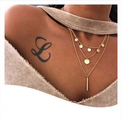 Women's Slice Personalized Tassel Long Pendant Fashion Necklaces