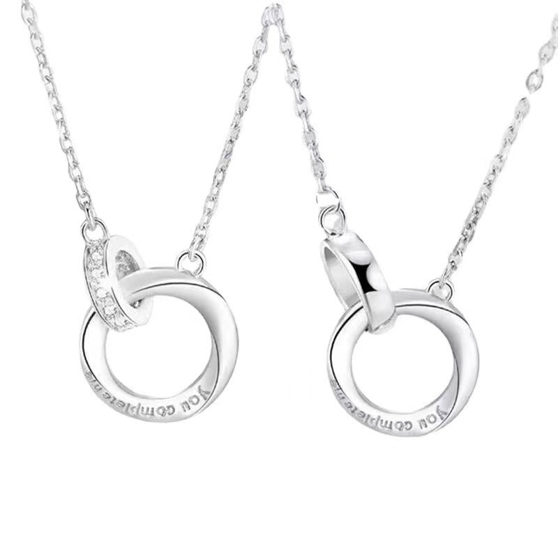 Women's & Men's Light Luxury High-grade Double Pendant Clavicle Chain Necklaces