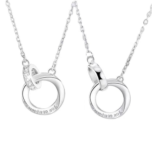Women's & Men's Light Luxury High-grade Double Pendant Clavicle Chain Necklaces