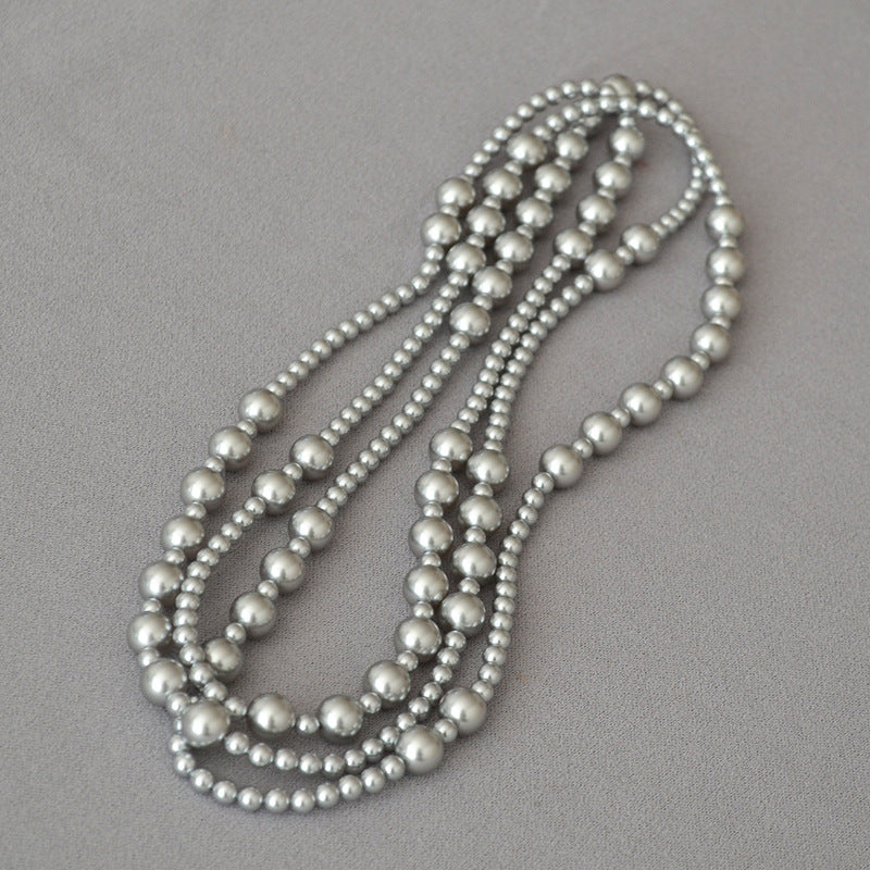 And Fashionable Large Small Pearls Interval Irregular Necklaces