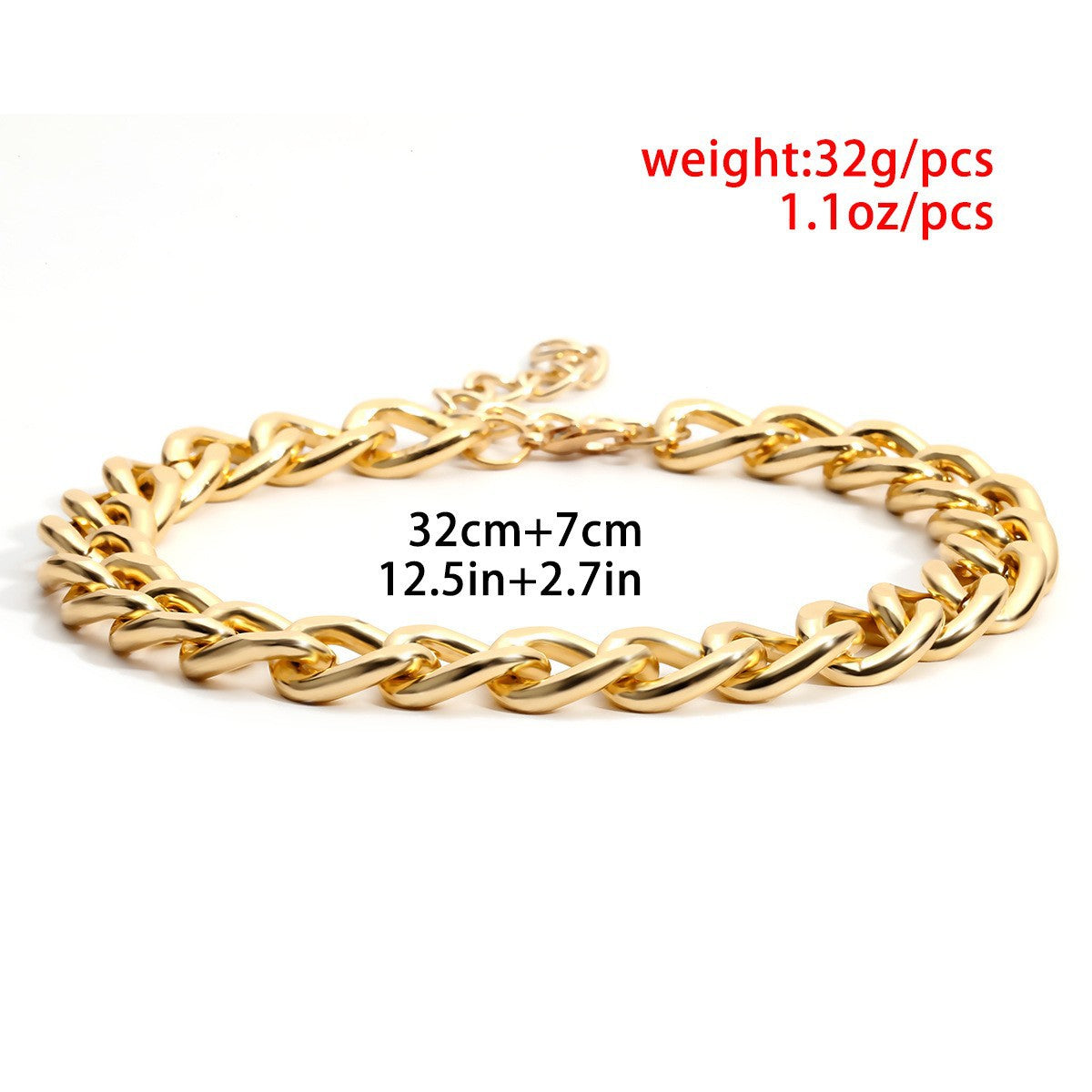 Women's Ornament Simple Personality Metal Chain Exaggerated Frosted Necklaces