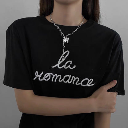 Love Pendant Female Summer Niche Design Necklaces