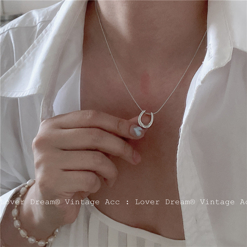 Women's Retro Geometric Korean Simple Style Temperament Necklaces