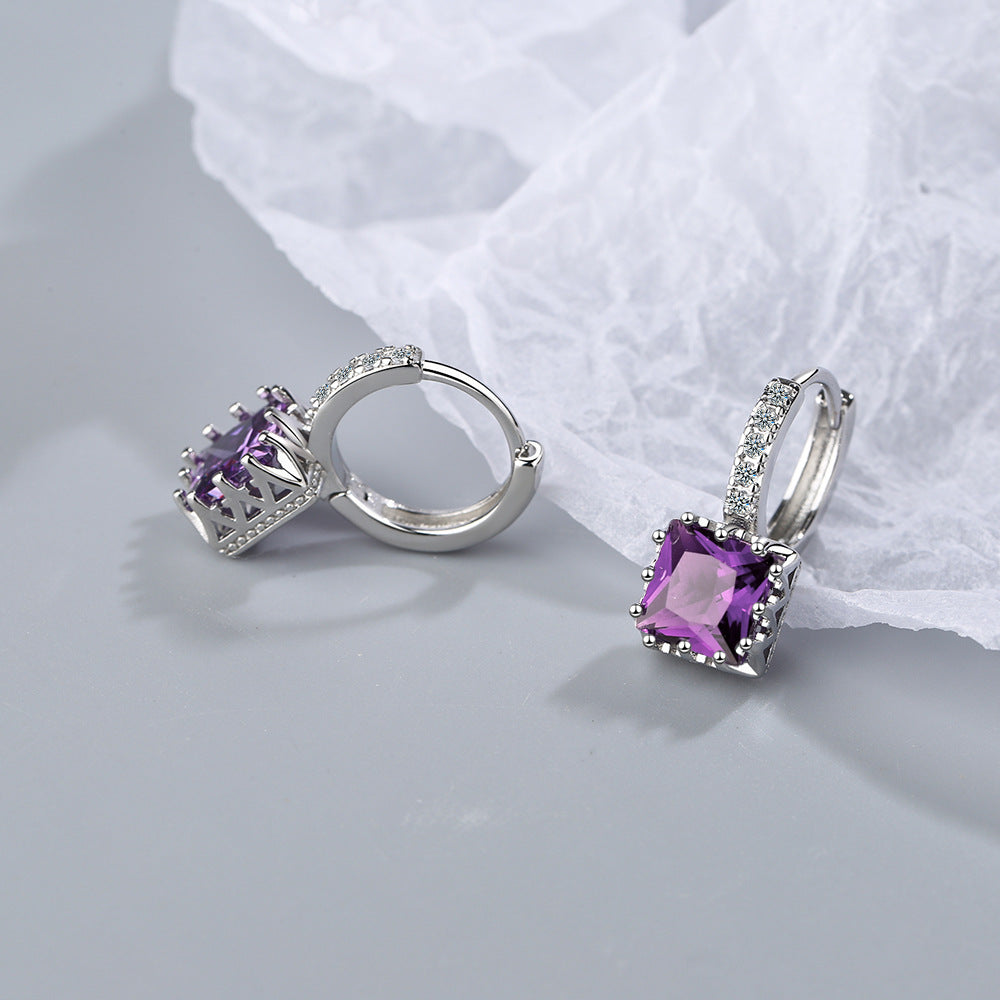 Ear Clip Simple Sweet Full Diamond Earrings