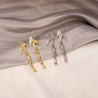 Leaf Metal Ear Fashion Commuter Tassel Earrings