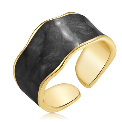 Enamel Drip Glazed Knuckle Simple Cold Rings