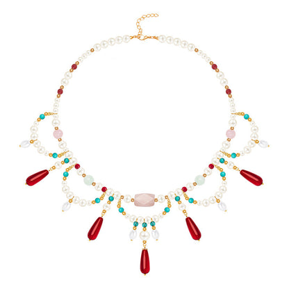 Style Red National Clavicle Chain Song Necklaces