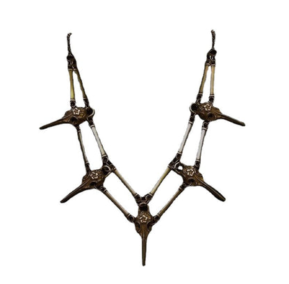 Overseas Hot Gothic Bird Skull Evil Necklaces