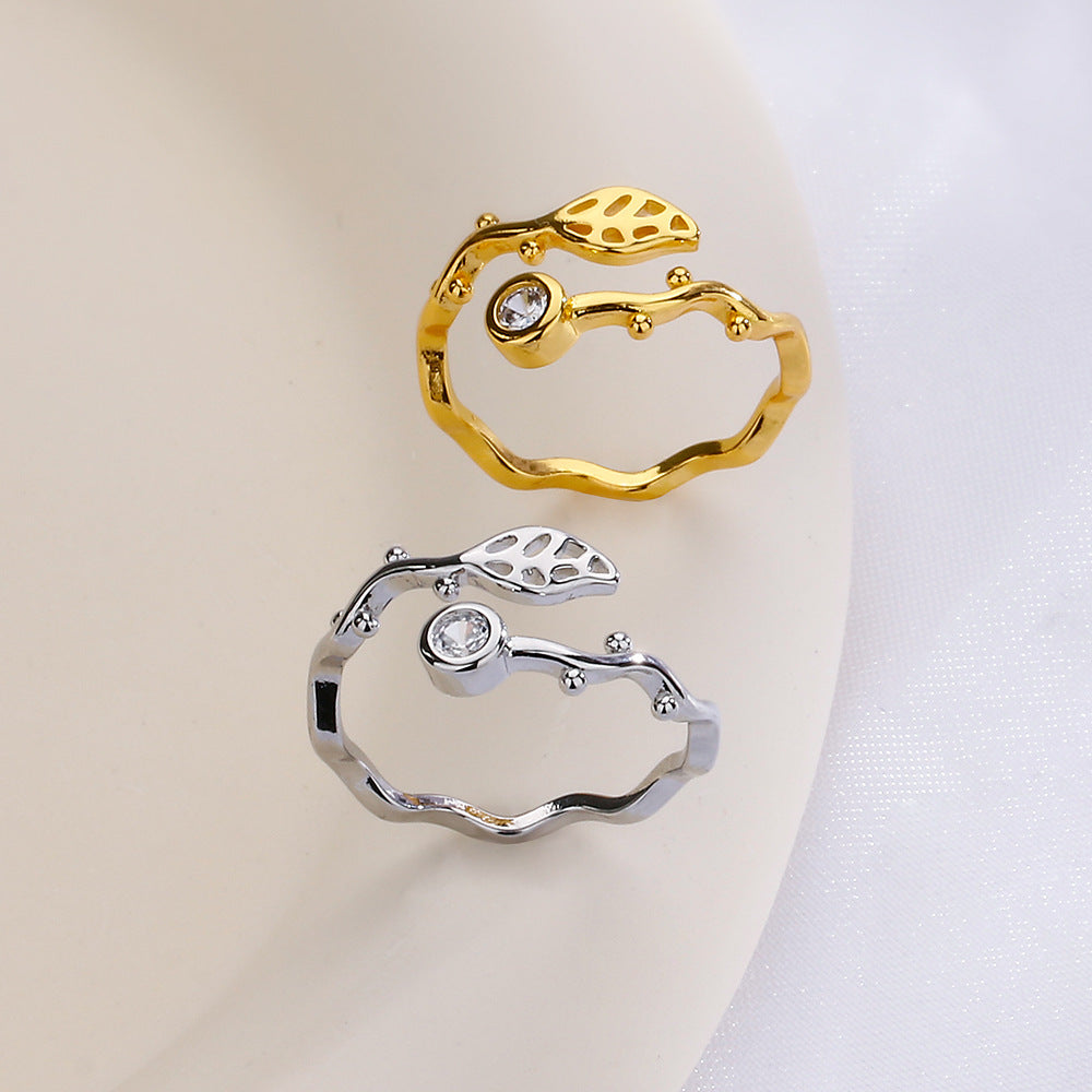 Unique Design Open Artistic Temperament Rattan Rings