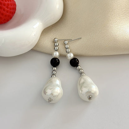 Women's Tassel Baroque Shell Pearl High Sense Earrings