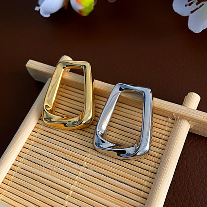 Irregular Glossy Metal Simple Personalized Ear Earrings