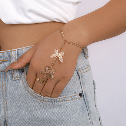 Women's Gothic Exaggerated Spider Snake Butterfly Niche Bracelets