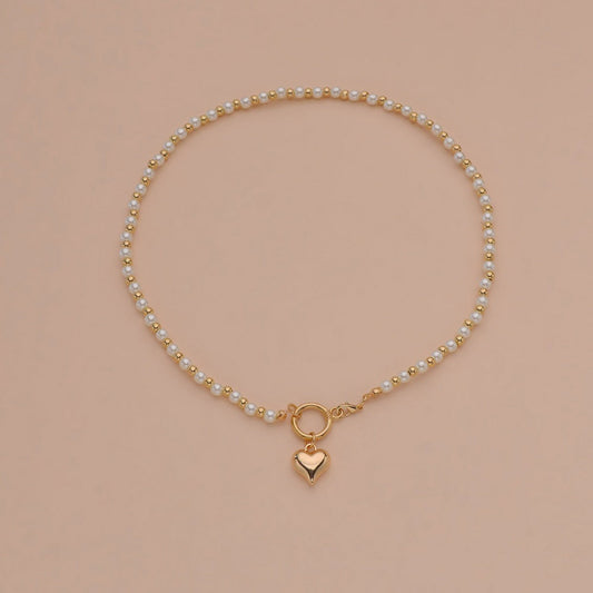 Fashion Alloy Peach Heart Pendant Simple Necklaces