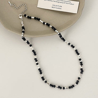 Crystal Stitching Small Pieces Of Sier High-grade Necklaces