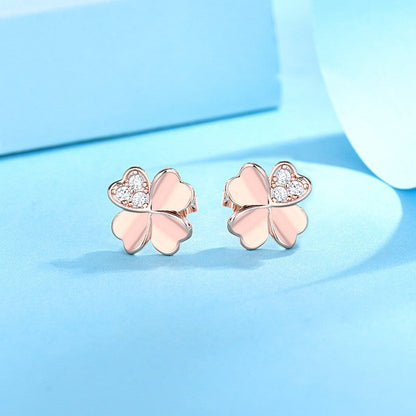 Women's Clover For Compact Mini Simple Niche Earrings