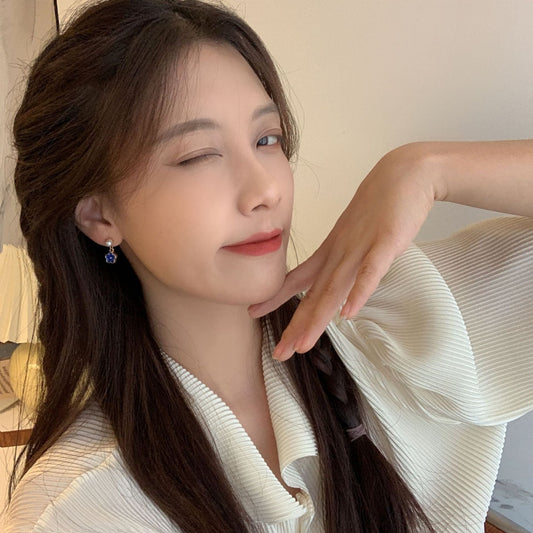 Needle Vintage Geometric Metal Style Colored Earrings