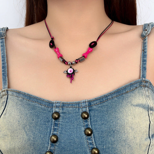 Eye Monster Beaded Female Niche Personality Necklaces