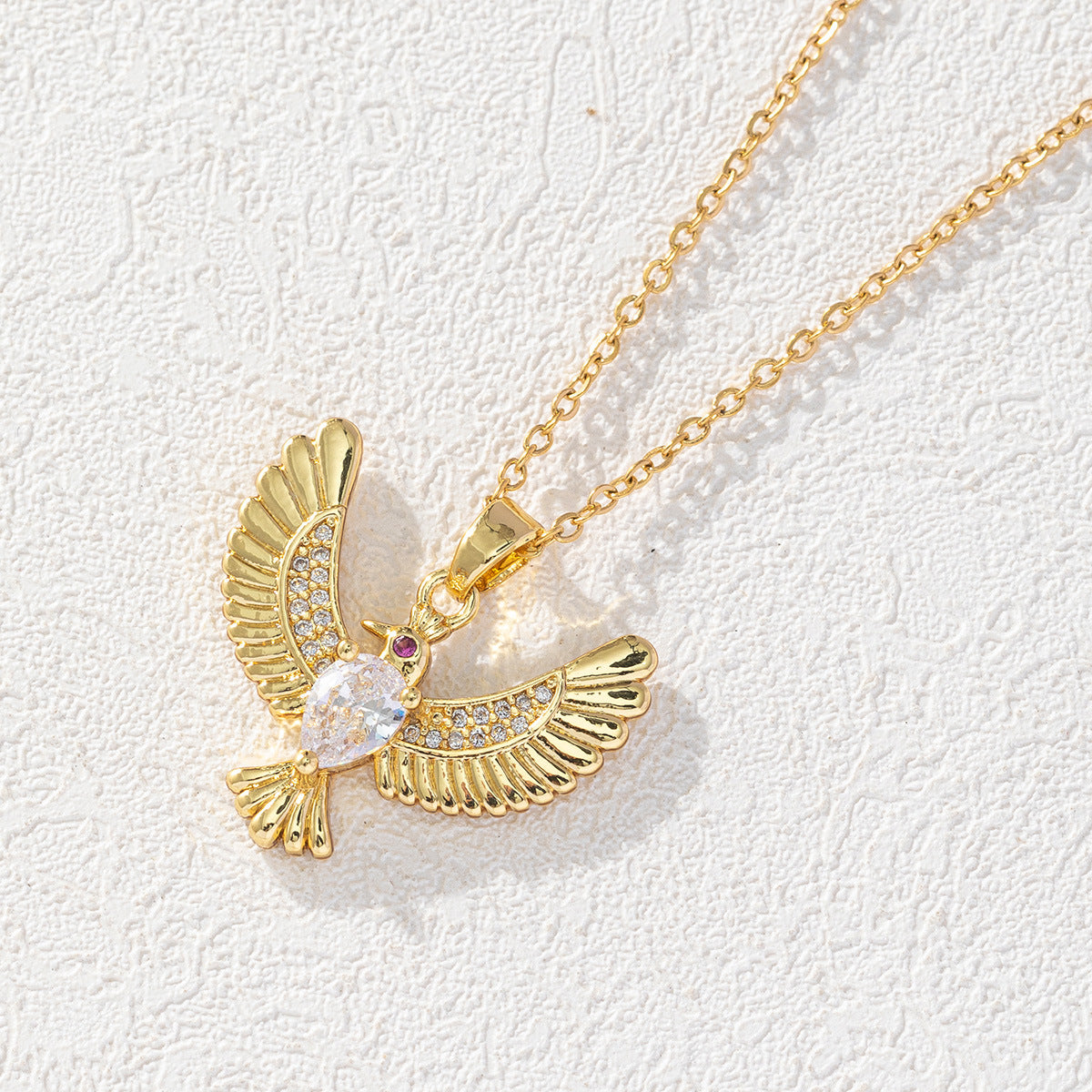 Zircon Bird Ornament Female Personalized Minority Necklaces