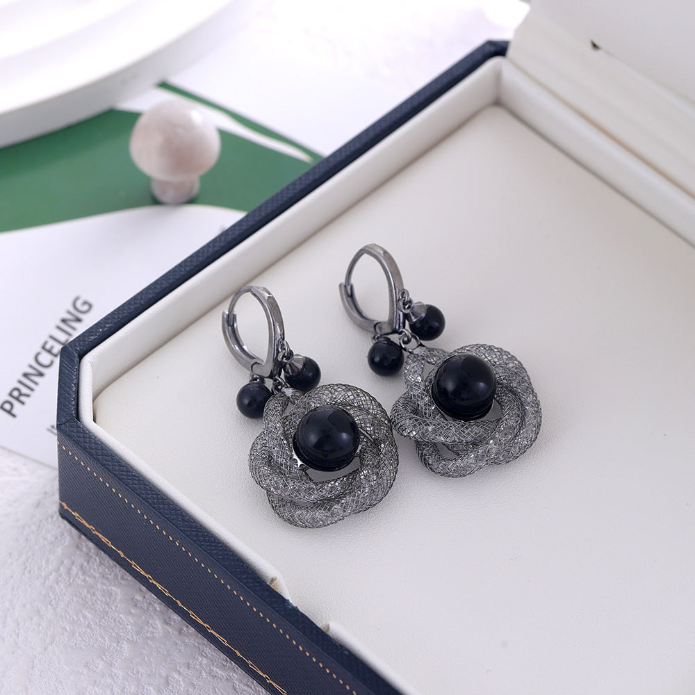 Women's Elegant Pearl High Sense Love Heart Earrings