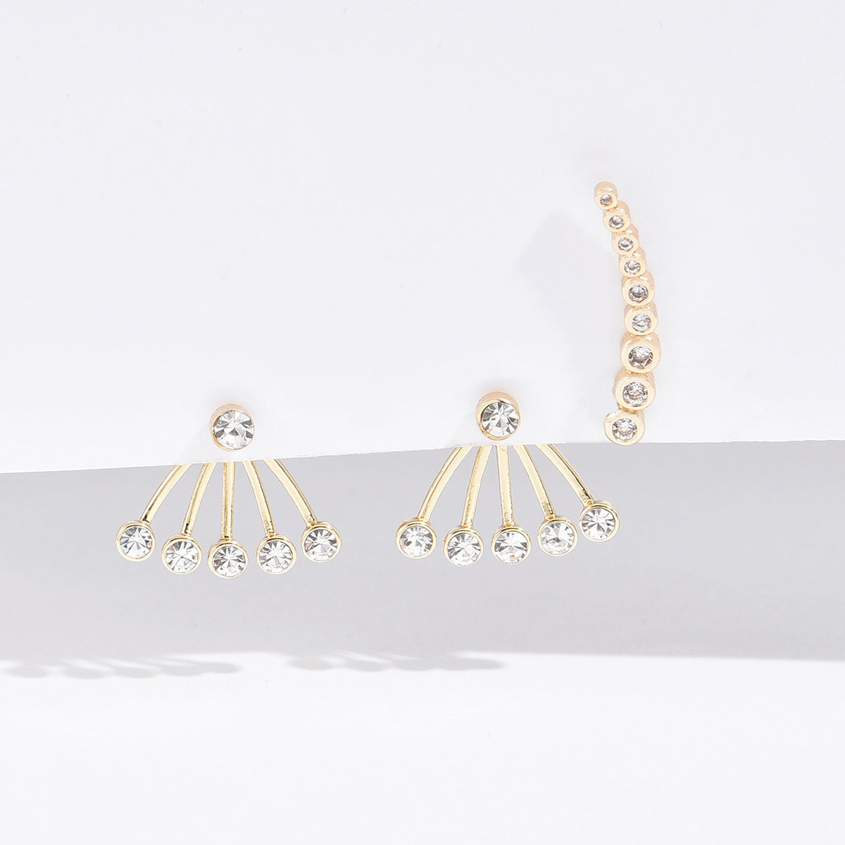 Simple Affordable Luxury Fashion Cold Style Twin Earrings