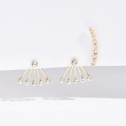 Simple Affordable Luxury Fashion Cold Style Twin Earrings