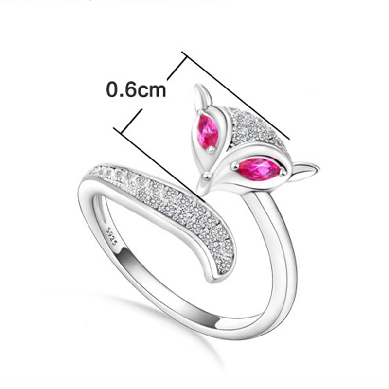 Women's Korean Charm Full Diamond Open Hand Rings