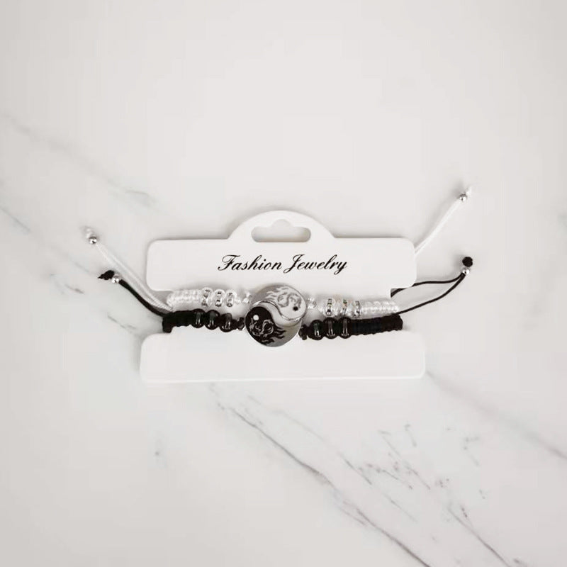 Dragon Totem Braided Haematite Hand-woven Couple Tai Bracelets