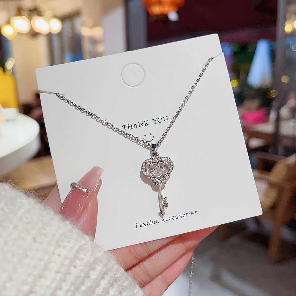 Unique Key Pendant Female Light Luxury Temperament Clavicle Necklaces