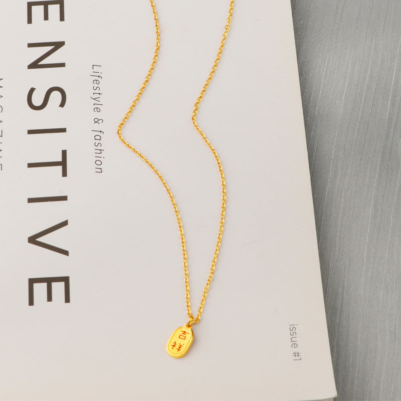 Color Retaining National Trendy Style Pendant Rich Necklaces