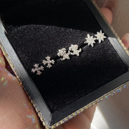 Women's & Men's Style And For Couple Ornament Word Earrings