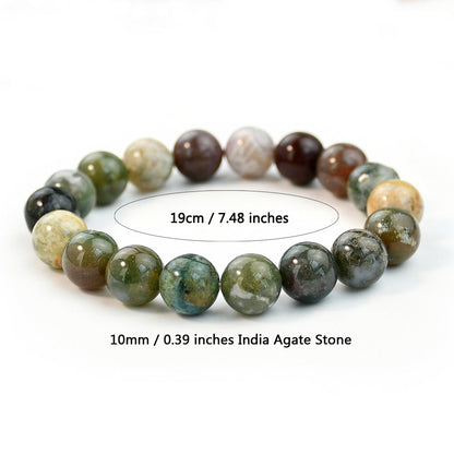 Agate Stone Beaded Male And Female Personality Twin Style Bracelets